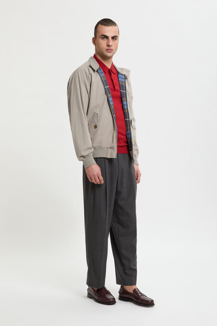 Baracuta G9 Seersucker Beige