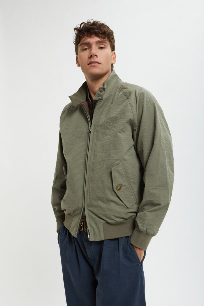 baracuta G9 Seersucker Green