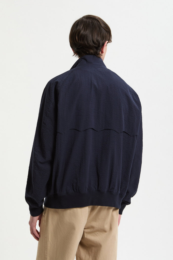 Baracuta G9 Seersucker Navy