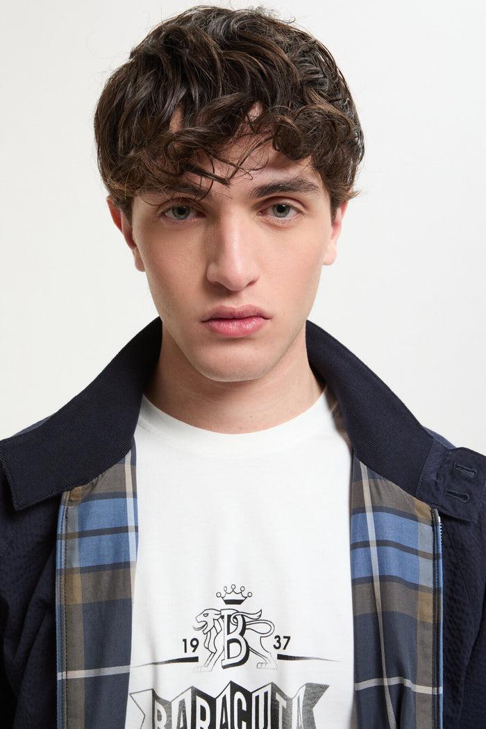 Baracuta G9 Seersucker Navy