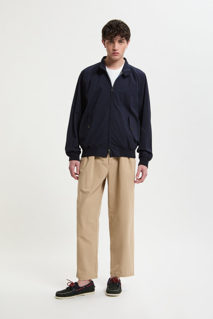 Baracuta G9 Seersucker Navy