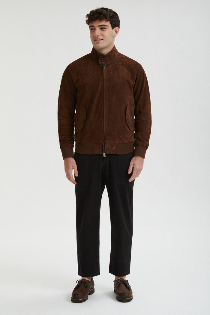 Baracuta G9 Suede Chocolate