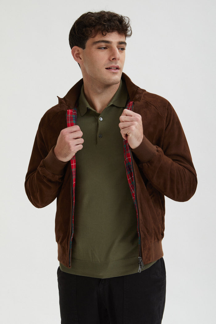baracuta G9 Suede Chocolate
