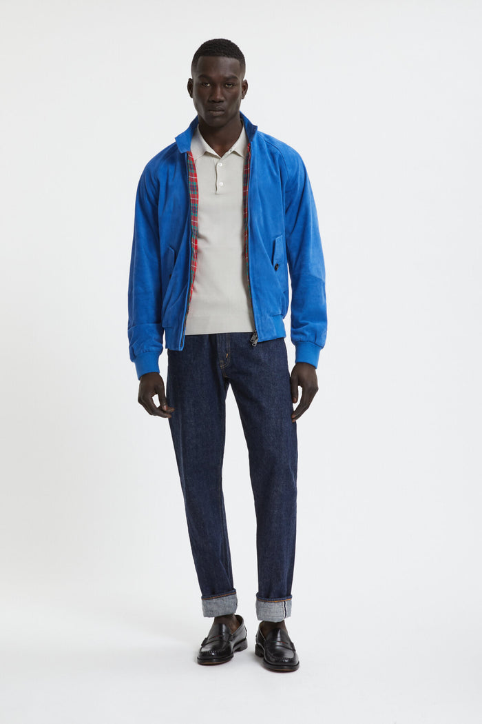 Baracuta G9 Suede Colour Cobalt Blue