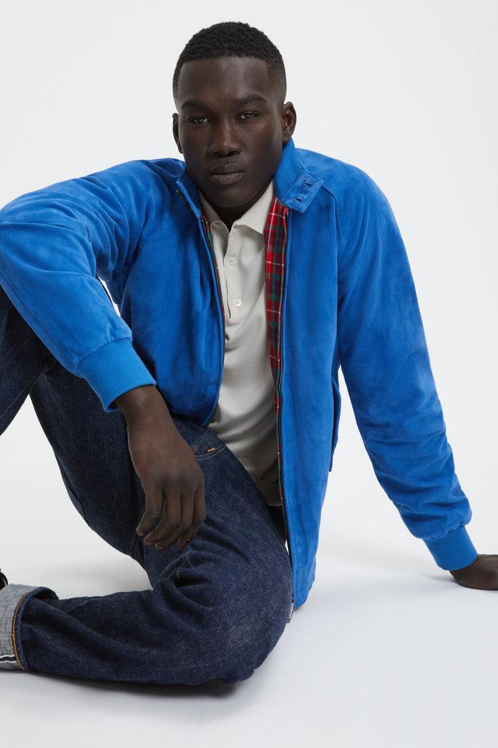 baracuta G9 Suede Colour Cobalt blue
