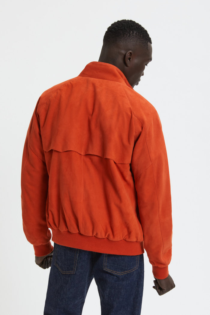Baracuta G9 Suede Colour Orange Red
