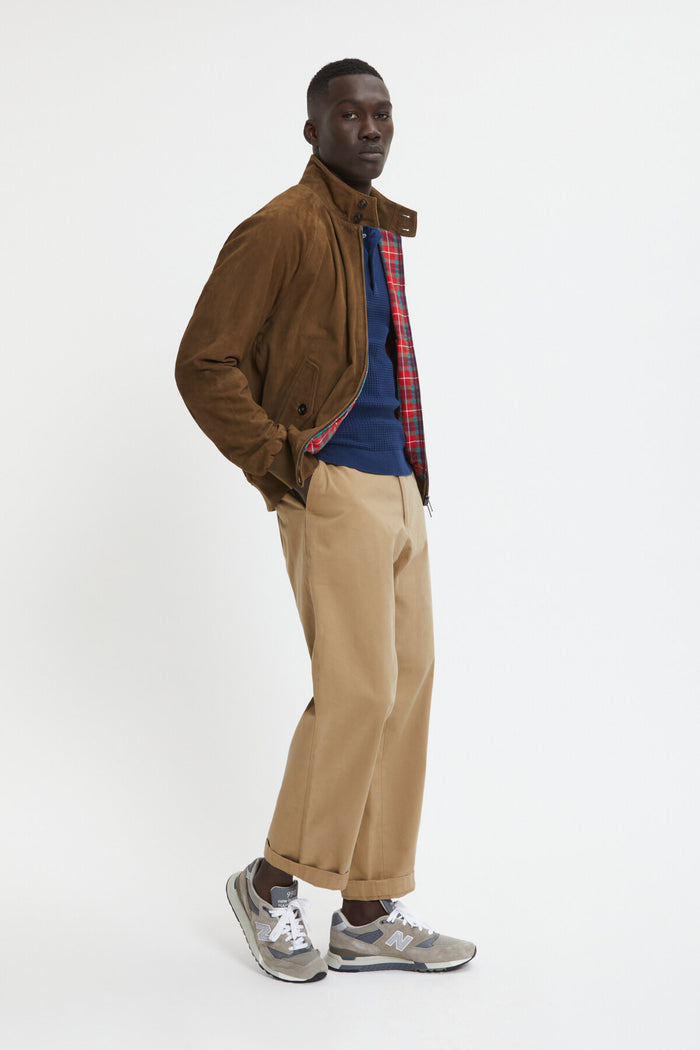 Baracuta G9 Suede Dark Olive
