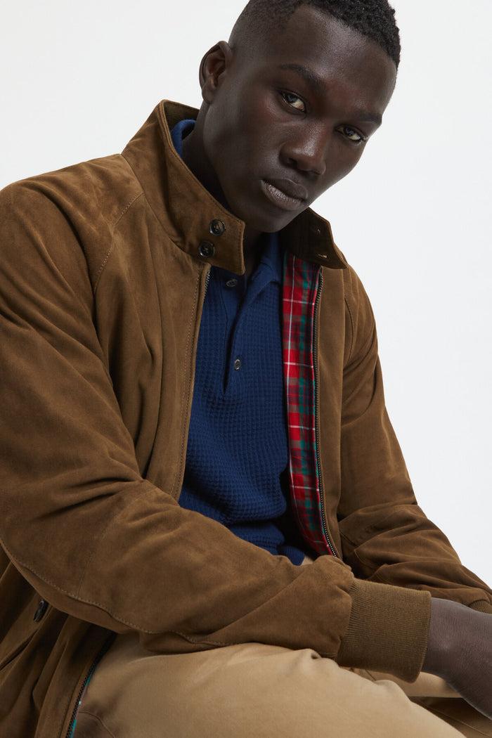 Baracuta G9 Suede Dark Olive