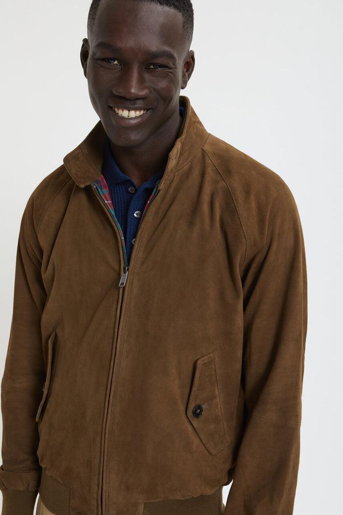 baracuta G9 Suede Dark olive