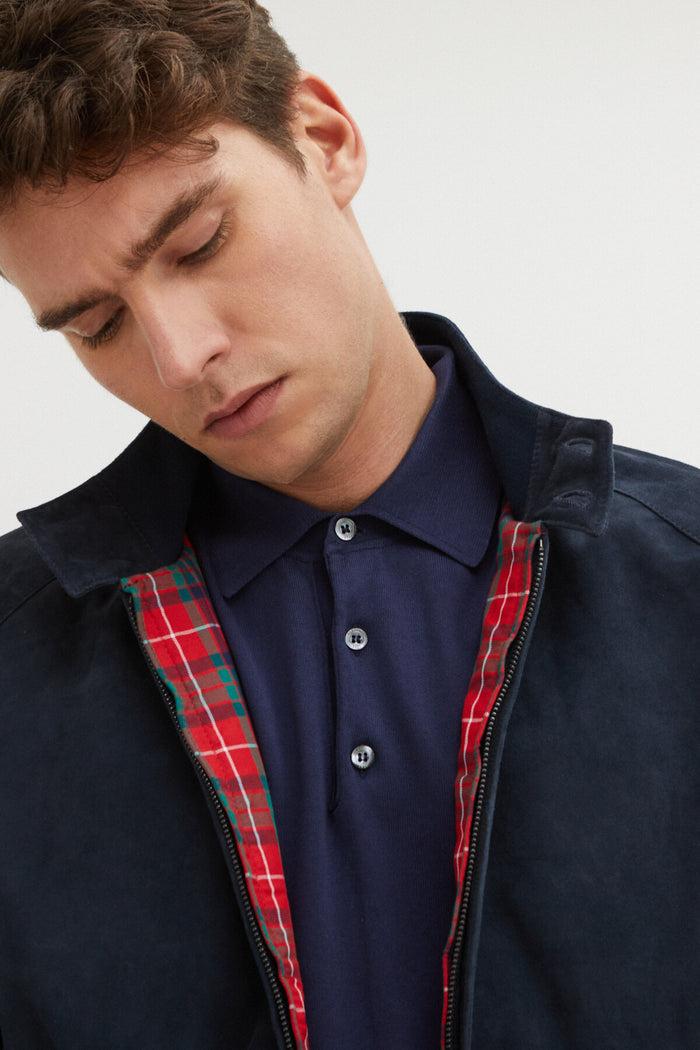 baracuta G9 Suede Navy