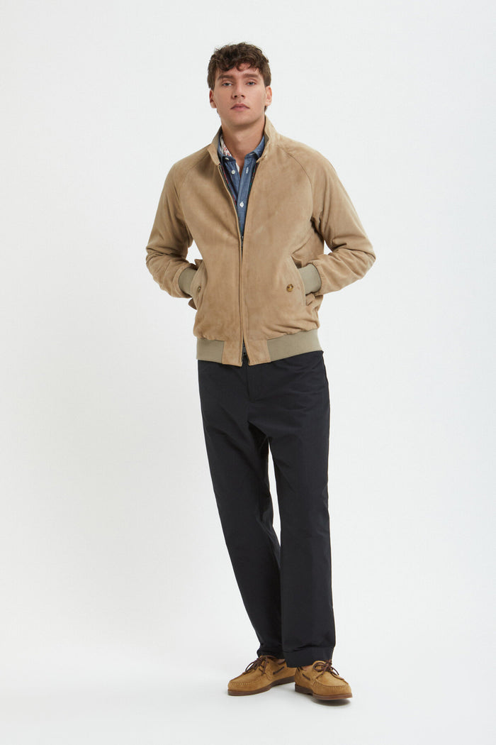 Baracuta G9 Suede Storm Gray
