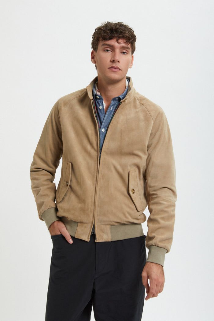 baracuta G9 Suede Storm gray