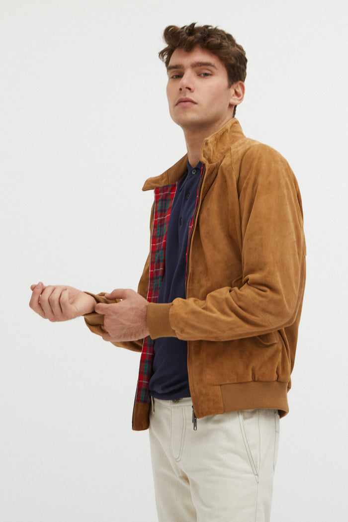 baracuta G9 Suede Tobacco