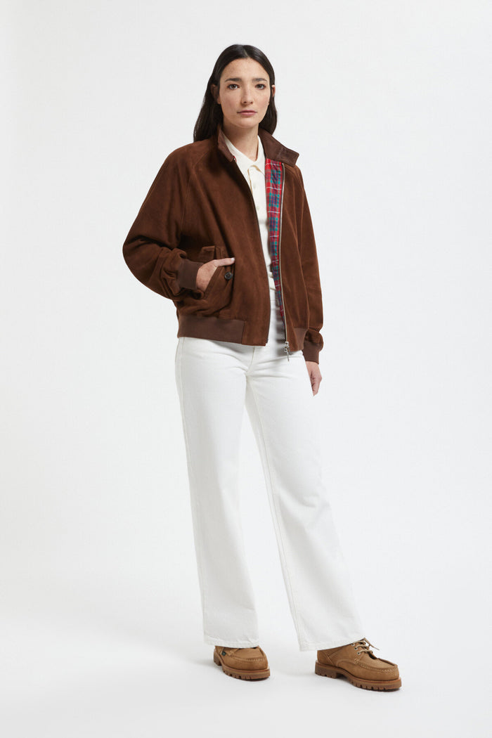 Baracuta G9 Suede Woman Chocolate