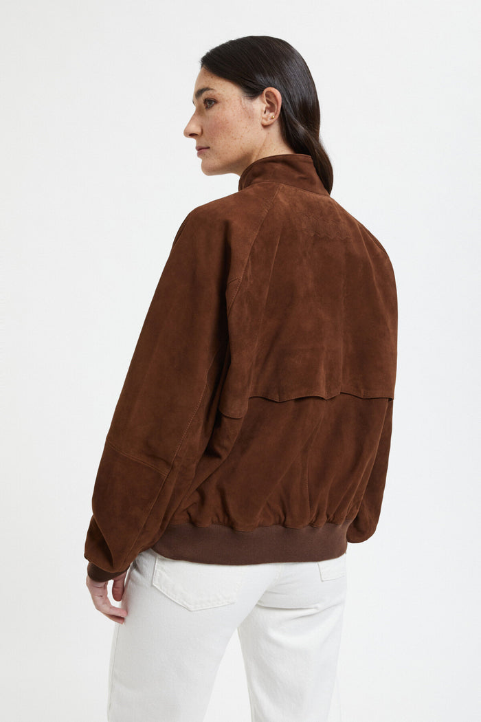 Baracuta G9 Suede Woman Chocolate
