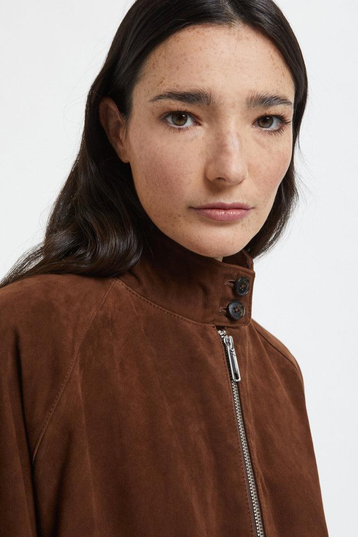 Baracuta G9 Suede Woman Chocolate