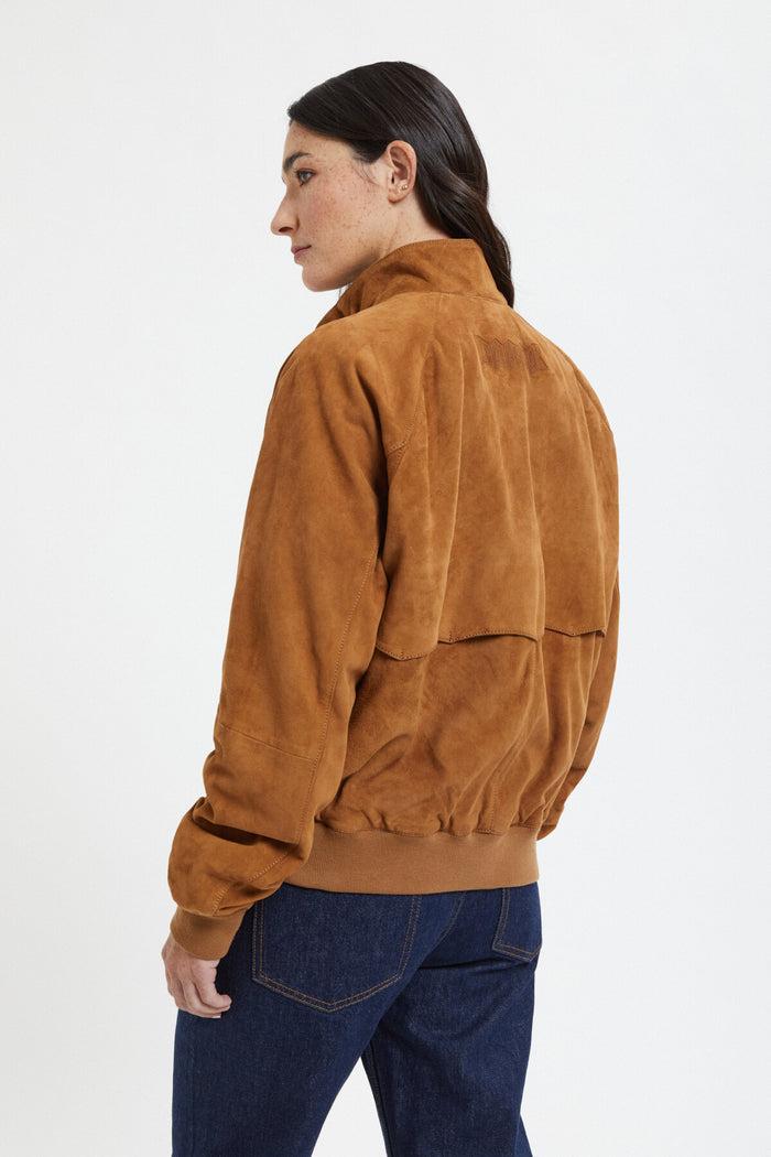 Baracuta G9 Suede Woman Tobacco