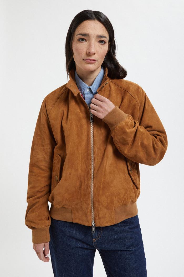 Baracuta G9 Suede Woman Tobacco