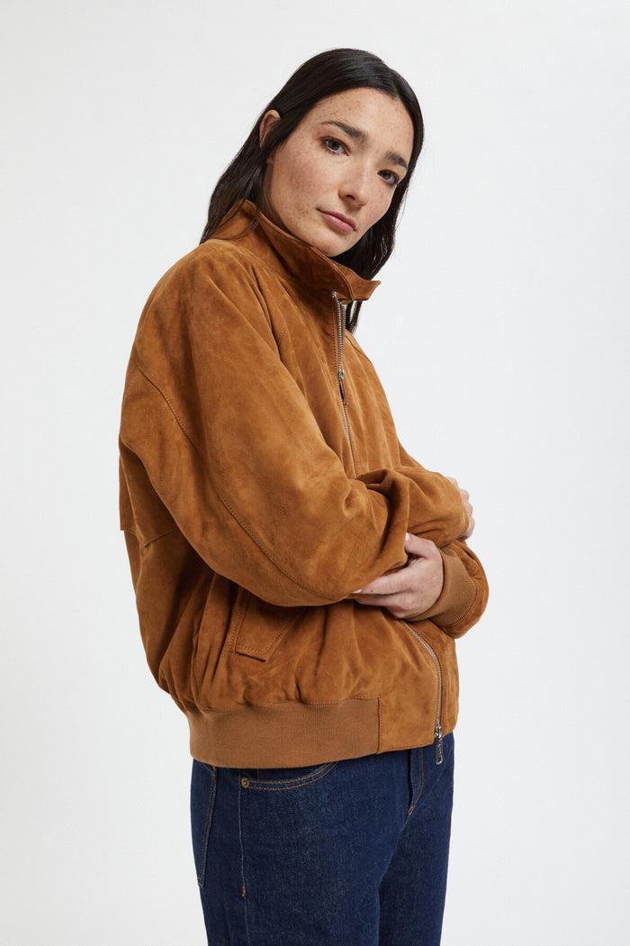 baracuta G9 Suede Woman Tobacco