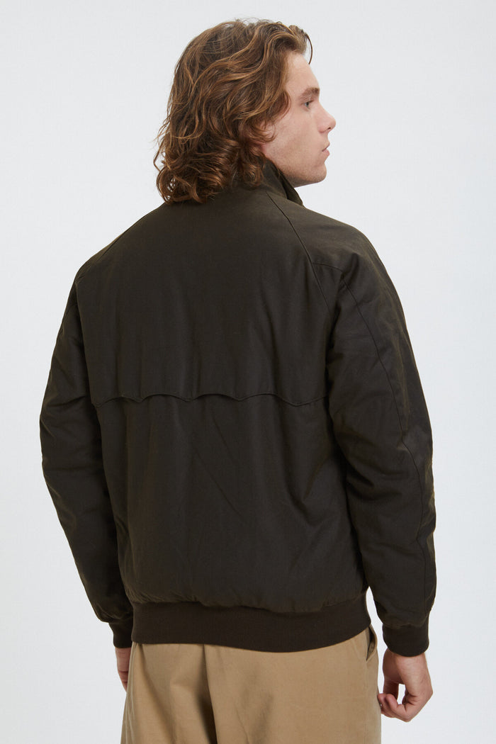 Baracuta G9 Waxed Pocket Deep Moss