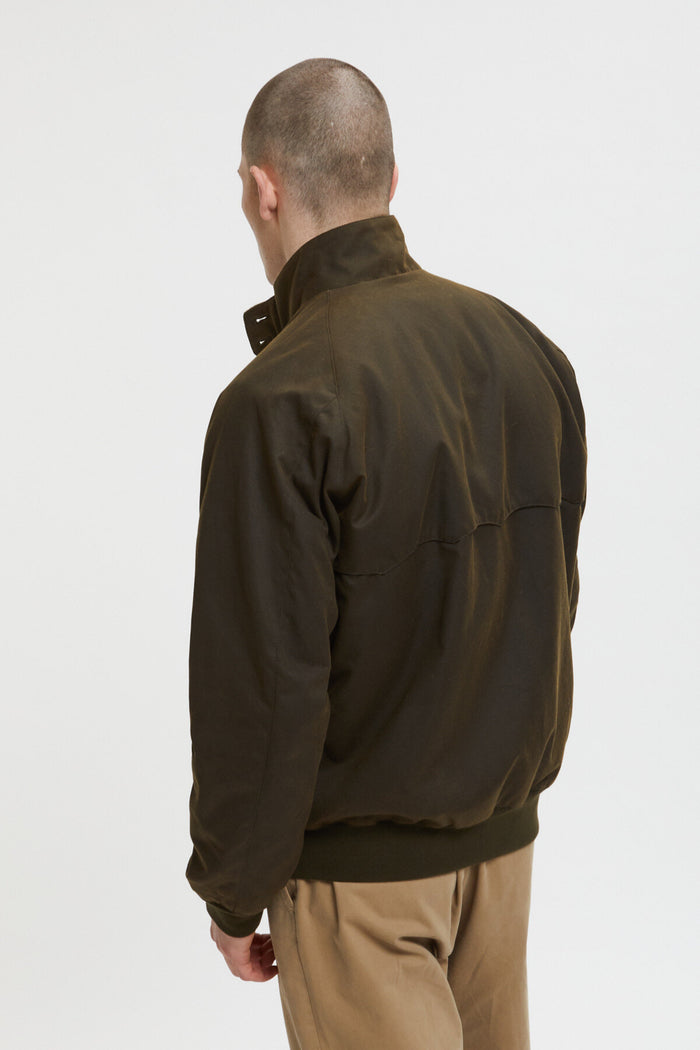 Baracuta G9 Waxed Pocket Deep Moss