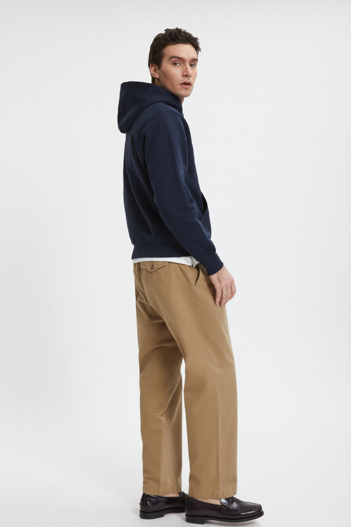 Baracuta Logo Hoodie Fleece Navy