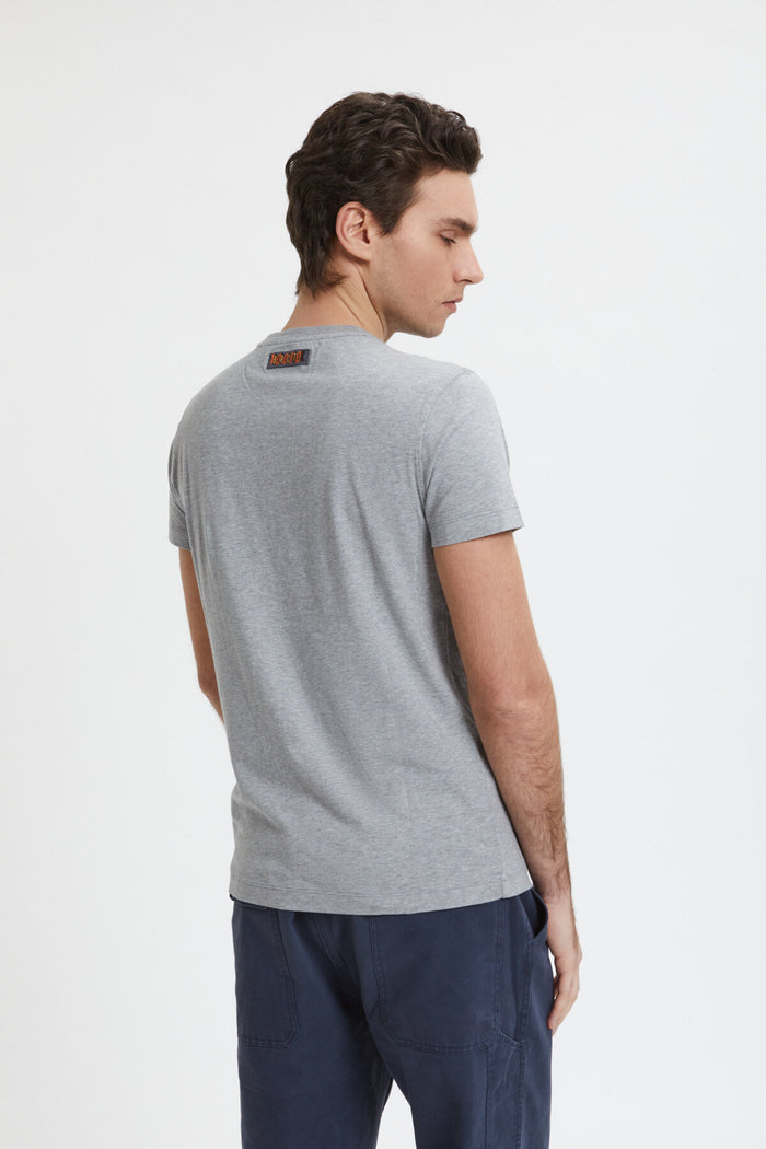 Baracuta Logo T-Shirt Grey Melange