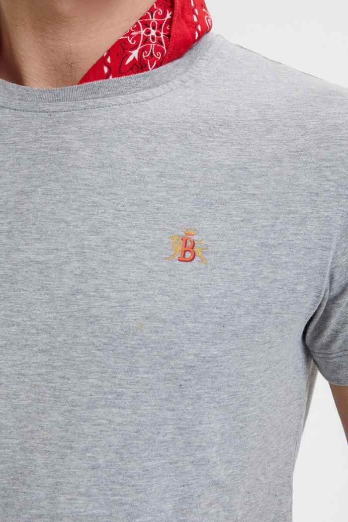 Baracuta Logo T-Shirt Grey Melange