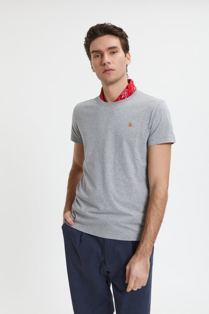 baracuta Logo T-Shirt Grey melange