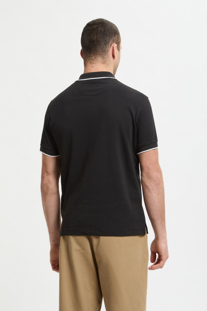Baracuta Logoed Polo Black