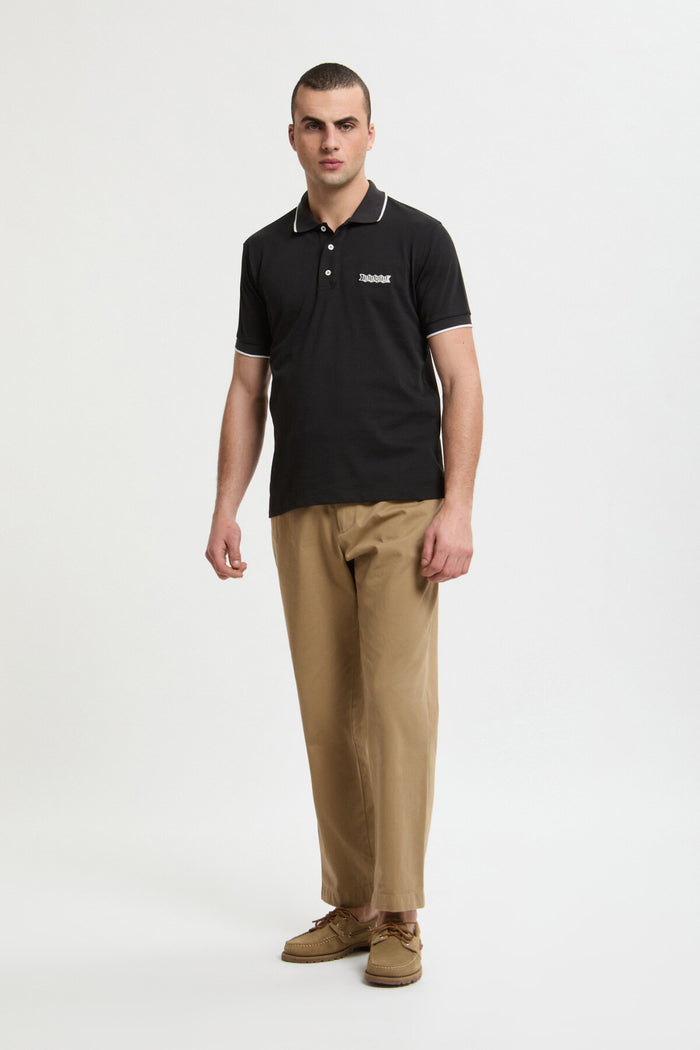 Baracuta Logoed Polo Black