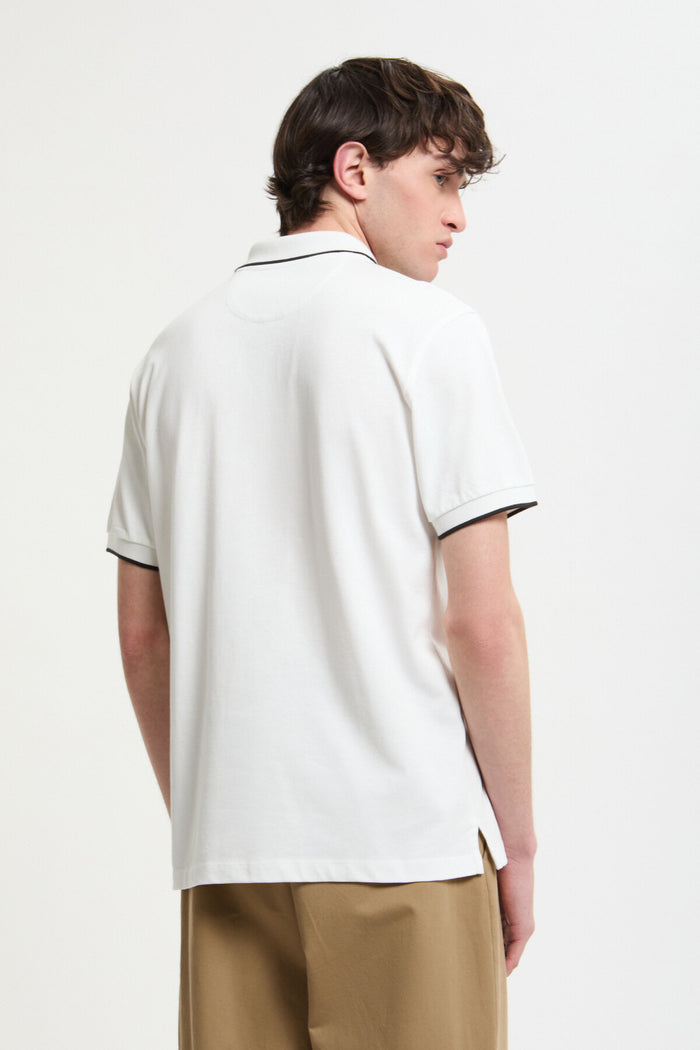 Baracuta Logoed Polo Ivory