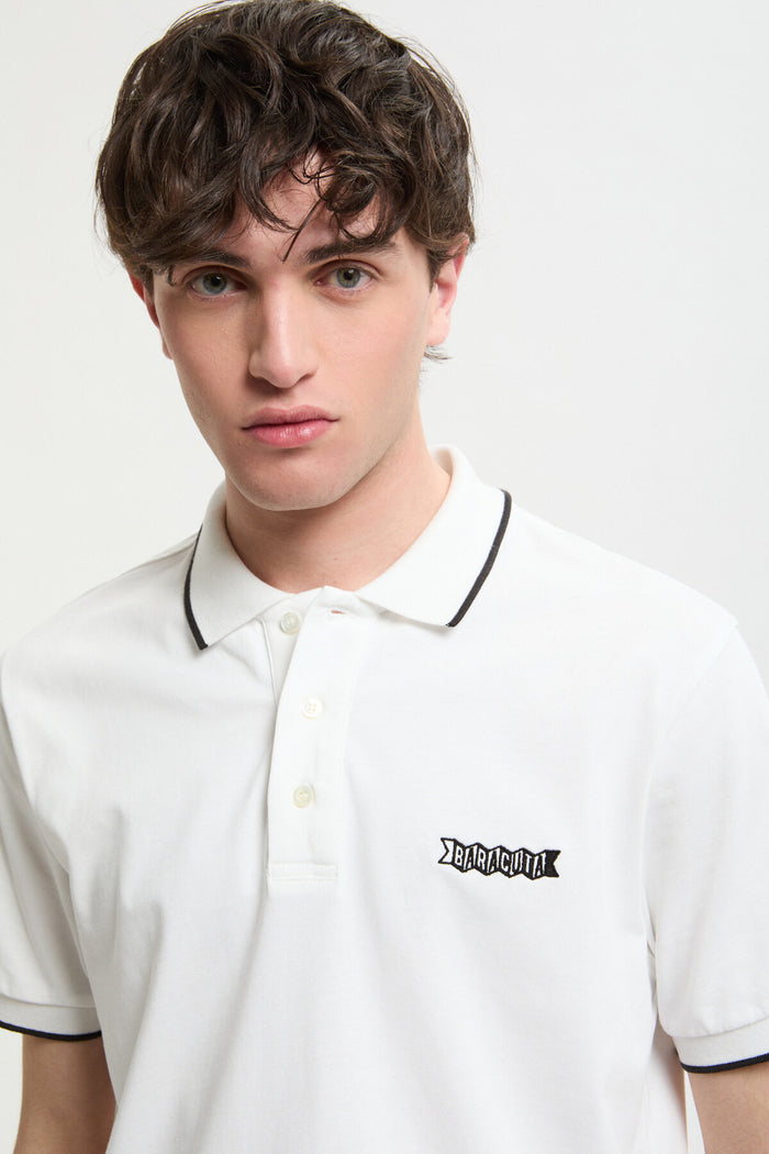 baracuta Logoed Polo Ivory