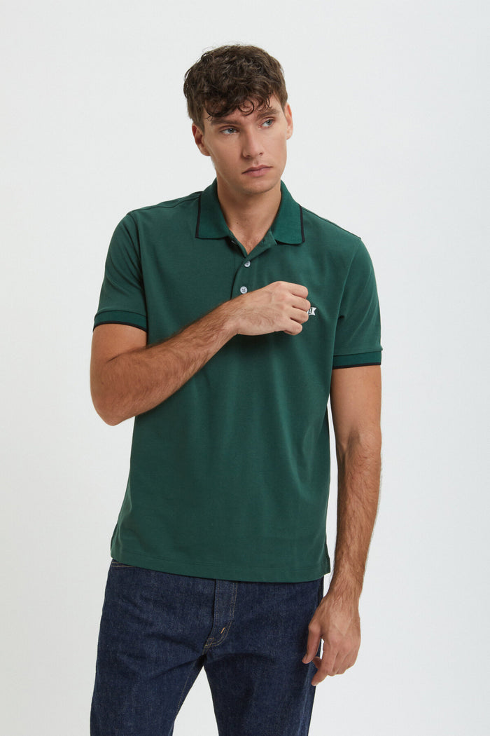 Baracuta Logoed Polo Racing Green