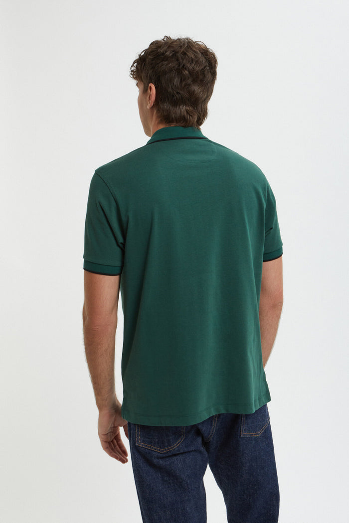 Baracuta Logoed Polo Racing Green