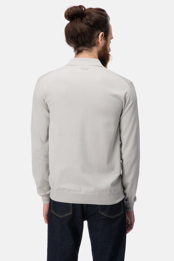 Baracuta Long Sleeve Polo Mist