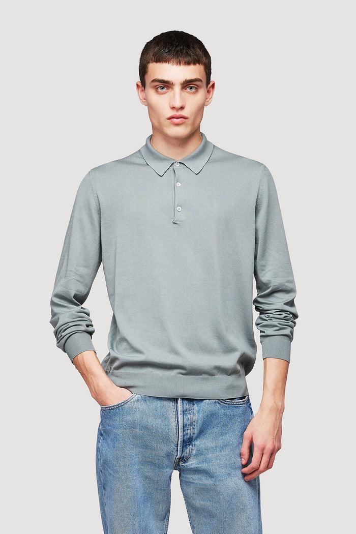 Baracuta Long Sleeve Polo Sage