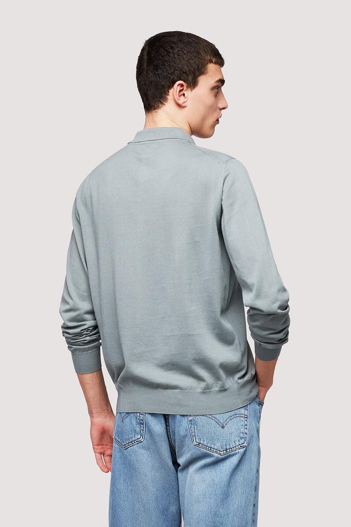 Baracuta Long Sleeve Polo Sage