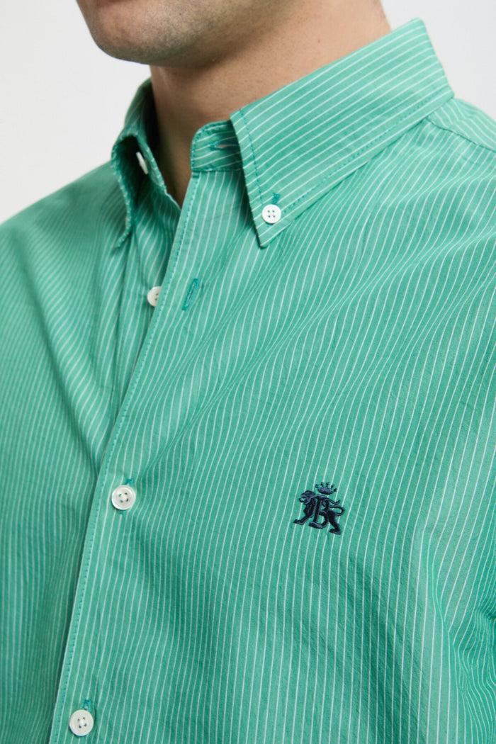 Baracuta Mini BD Shirt Green Stripe