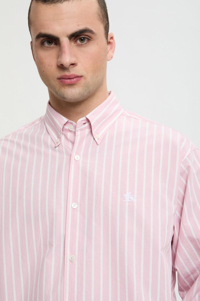baracuta Mini BD Shirt Pink stripe