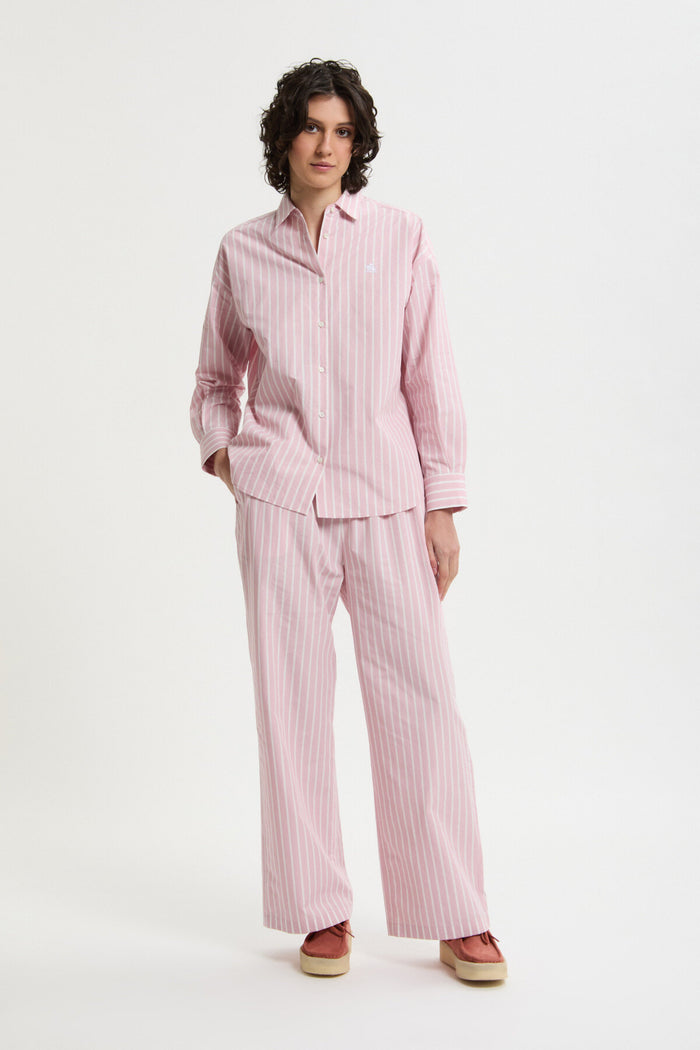 Baracuta Mini BD Shirt Woman Pink Stripe