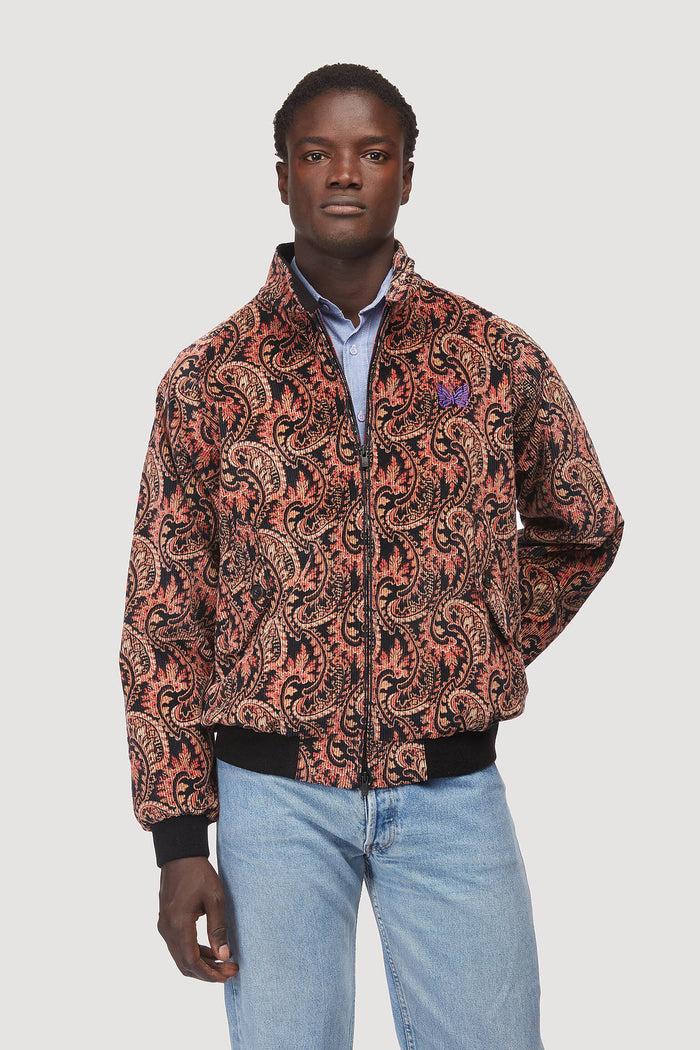 Baracuta Needles G9 Printed Corduroy Paisley Black