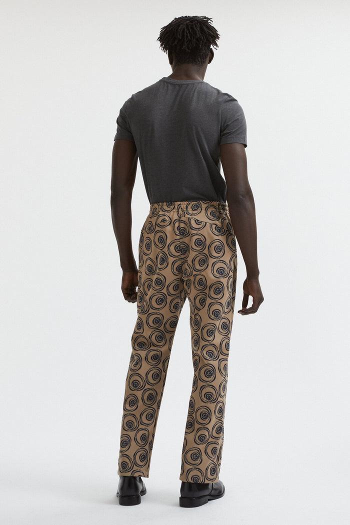 Baracuta Needles Jacquard Trousers Beige