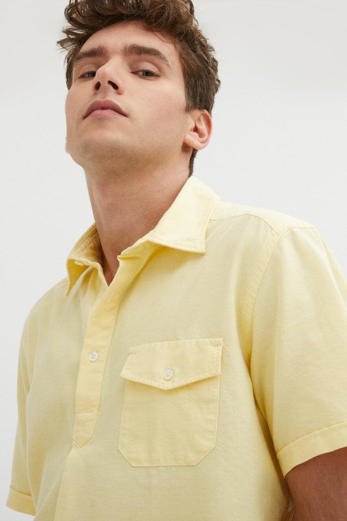 baracuta Pop Over Shirt Pale yellow