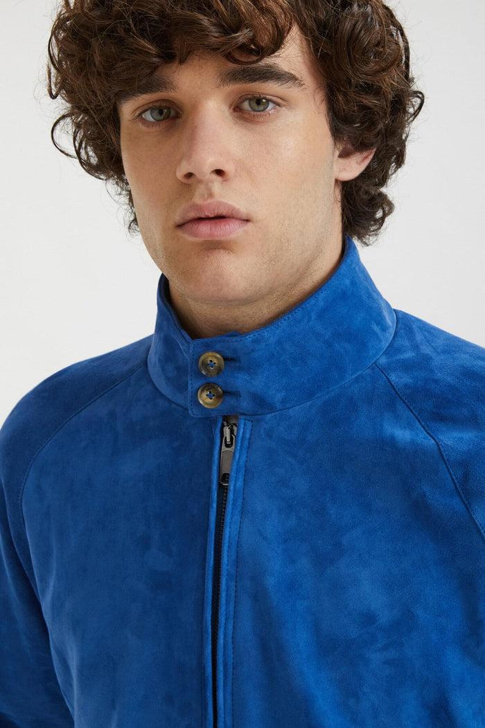 baracuta Premium G9 Harrington Suede Lapis