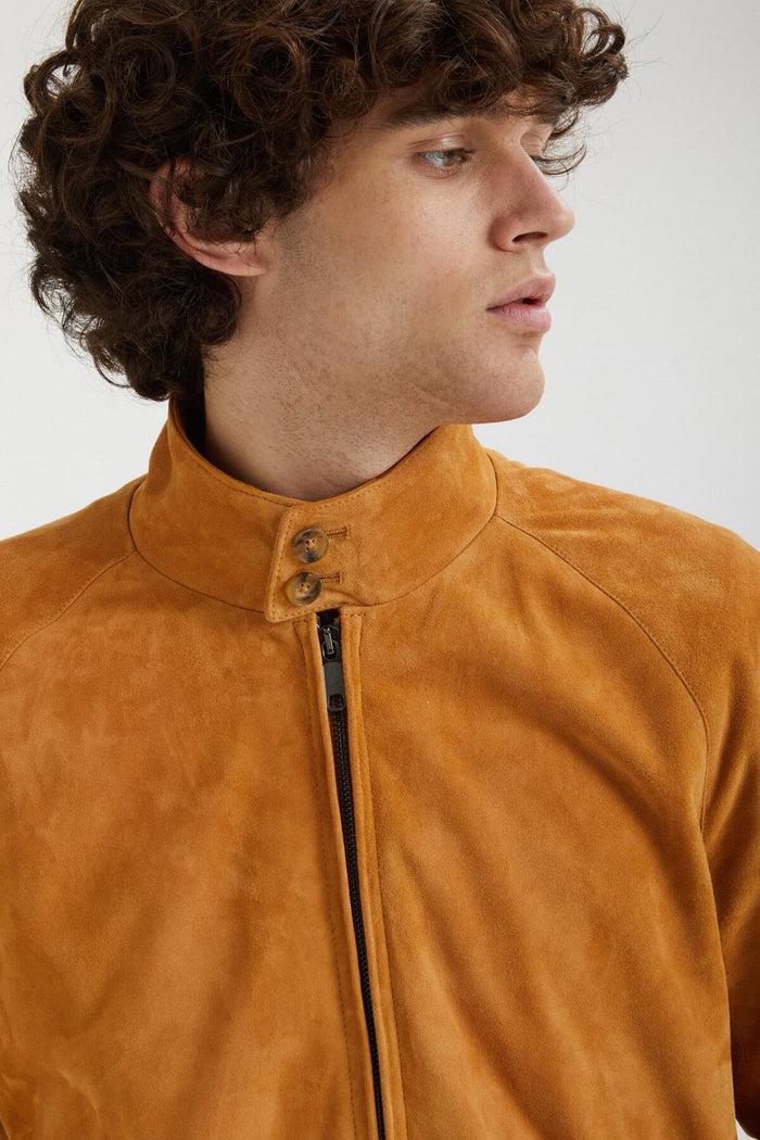 Baracuta Premium G9 Harrington Suede Rhum