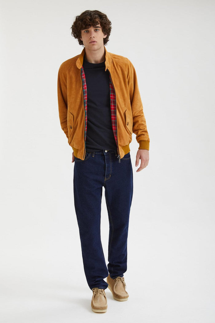 Baracuta Premium G9 Harrington Suede Rhum
