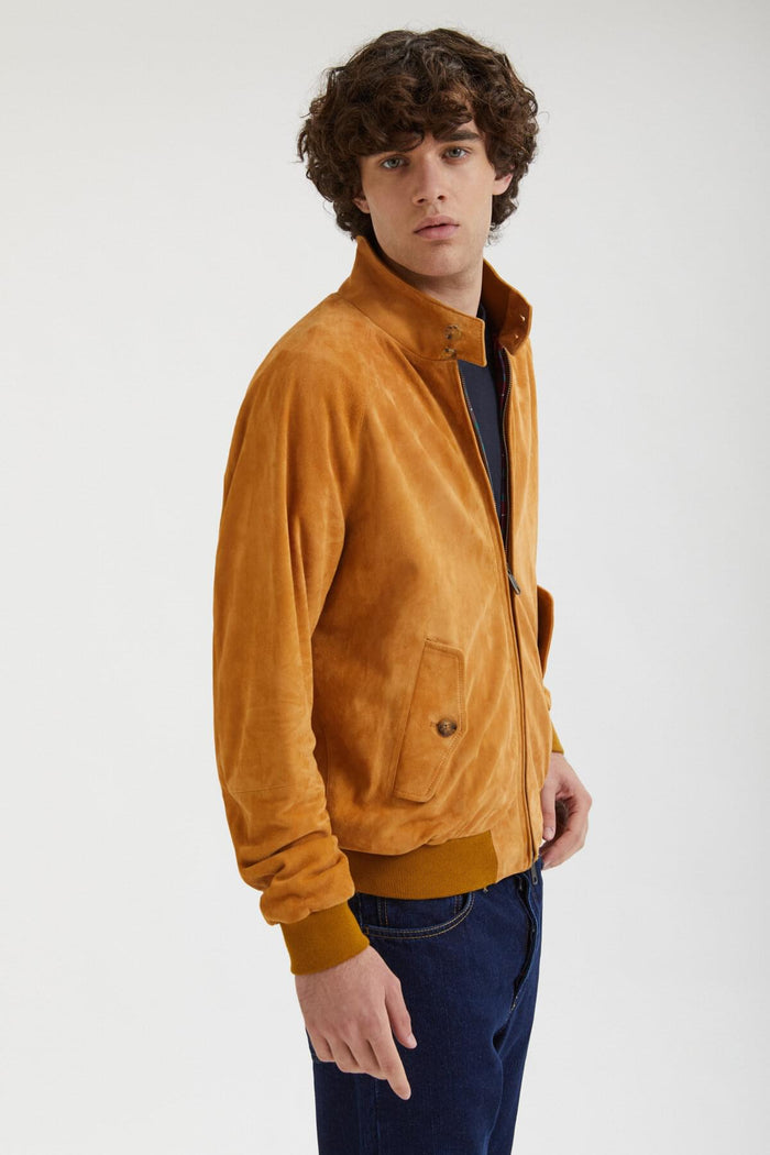 baracuta Premium G9 Harrington Suede Rhum