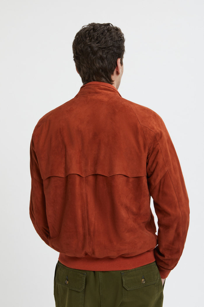 Baracuta Premium G9 Harrington Suede Rust
