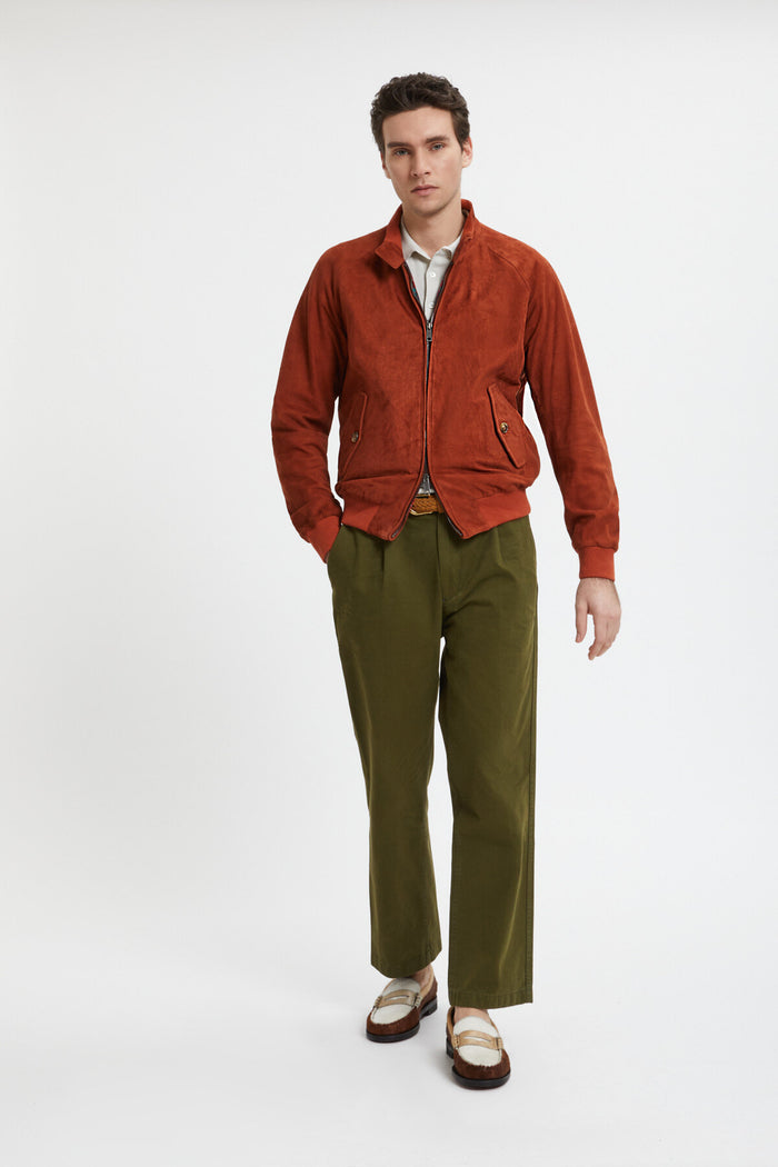 Baracuta Premium G9 Harrington Suede Rust